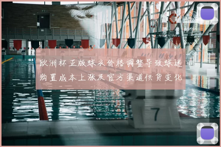 欧洲杯正版球衣价格调整导致球迷购置成本上涨及官方渠道供货变化